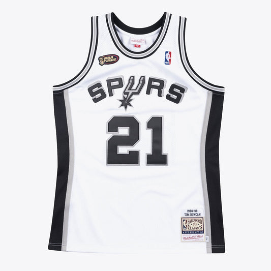San Antonio Spurs Jersey Home Finals Tim Duncan 1998 99 | RTJ13054